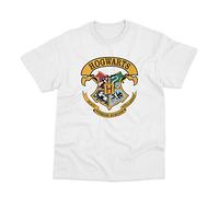 Hogwarts School Emblem Full Colour Inspired by Harry Potter Adult or Kid T-Shirt (L) White