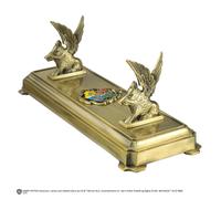 The Noble Collection Harry Potter Hogwarts Wand Stand - 8in (20cm) Gold-Coloured Individual Wand Stand - Harry Potter Film Set Movie Props Wands Gifts