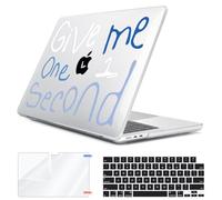 HOHAIYOO for 2025 2024 2023 2022 MacBook Air 13 inch Case M4 A3240 M3 A3113 M2 A2681 with Touch ID& 13.6" Liquid Retina Display, Plastic Hard Shell&Keyboard Cover&Screen Film&Webcam Cover, Words