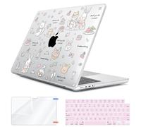 HOHAIYOO for MacBook Pro 14 inch Case 2026-2021 M5 M4 M3 M2 M1 A3426 A3427 A3434 A3112 A3185 A3401 A2918 A2992 A2779 A2442 Retina Display &Touch ID, Hard Shell with Keyboard Cover&Screen Film, Rabbit