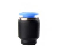 HOHAO 1 PC PP PPF 4mm 6mm 8mm 10 12 14 16mm Pneumatic Push to Connect Fitting Pipe Plug Hose Sealing Connector Hose Sealing Connector(PPF Blue,12mm)