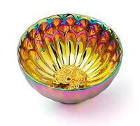 HOHCNA Jianzhan Tenmoku Tea Cup with Golden Peacock, 3D Chinese Kungfu Tea Cup Porcelain Master Teacup - 5 oz