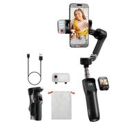 hohem iSteady V3 Ultra Smartphone Gimbal, iPhone Gimbal with 360° Follow, Multimodal AI Tracker, 1.22" Touch Screen & Foldable Design, iSteady 9.0 Phone Stabilizer for Filming