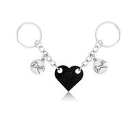 Hoheng Couple Keychain Matching Keychains for Couples Cute Keychain Gift Matching Couples Accessory, A2:black Couple Keychain, Large