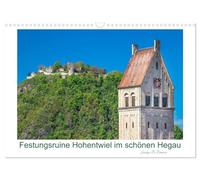 Hohentwiel fortress ruins in the beautiful Hegau region UK-Version (Wall Calendar 2026 DIN A3 Landscape), CALVENDO 12 Month Wall Calendar