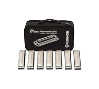 Hohner 1501/7 Bluesband 7 Pack Harmonicas with Case