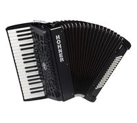Hohner A16421S Bravo Line Facelift III -80 Bass Chromatic Piano Accordion with Gig Bag, Black