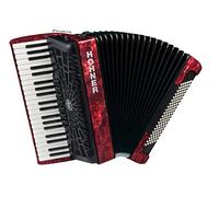 Hohner Bravo III 120 Chromatic Piano Accordion Pearl Red