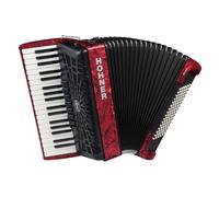 Hohner Bravo III 96 Silent Key Accordion Red