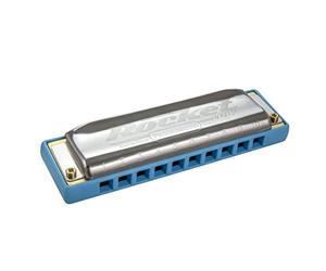 Hohner Harmonica Rocket-Low C, B Flat, Brass Reed Plates, Diatonic, 20 Reeds, Blue, Made in Germany