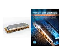 Hohner HOM1896017 Marine Band Classic in C Harmonica & First 50 Songs You Should Play On Harmonica