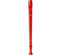 Hohner Recorder Plastic Red, C-soprano, Melody Line, German Fingering, Red