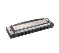 Hohner Silver Star King Major Diatonic Harmonica - 10 Holes, Richter Tuning, Ideal Beginners, Blues, Rock and Folk, Peine ABS, Small Box