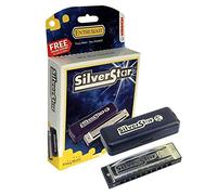 Hohner silver star M50405X E harmonica.