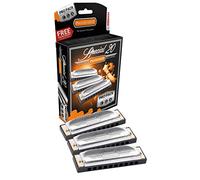 Hohner Special 20 Harmonica 3 piece Pro Pack keys of G,C,A