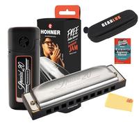 Hohner Special 20 Harmonica - Key of C Bundle with Zip Case, Instructional Manual, and Austin Bazaar Polishing Cloth
