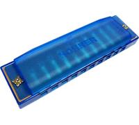 Hohner Translucent Harp Blue C Major - M1110B