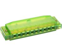 Hohner Translucent Harp Green C Major - M1110G