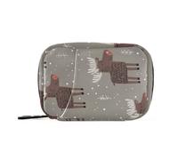 Hoho Style Funny Snow Moose Vitamins Bags with Detachable Compartments Attachable Pill Organizer Large