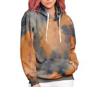 hohololo Batik Hoodie for Women Tie Dye Hoodie Casual Sweatshirt S-XXL, Multicoloured2, XL