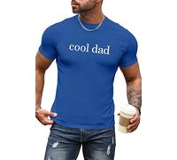 hohololo Fathers Day Tshirt Cool Dad Tshirt Father's Gifts Shirt Papa Tee Shirt S-XXL (Cool-blue1,L)