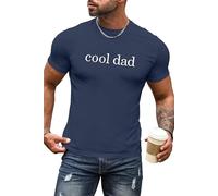 hohololo Fathers Day Tshirt Cool Dad Tshirt Father's Gifts Shirt Papa Tee Shirt S-XXL (Cool-blue2,S)