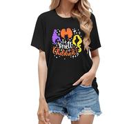 hohololo Halloween Tshirts for Women Hocus Pocus Tshirt I Smell Children Shirts (Black-b,XXL)