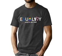 hohololo Mens Pride T Shirt LGBT Pride Tshirt Equality Hurts No One T Shirts S-XXL (grey2,M)