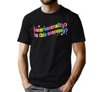 hohololo Pride T-Shirt Funny Gay Tshirts for Men LGBT Short Sleeve Shirts S-XXL (Funny-black1,M)