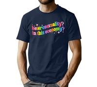 hohololo Pride T-Shirt Funny Gay Tshirts for Men LGBT Short Sleeve Shirts S-XXL (Funny-blue1,XXL)