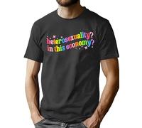 hohololo Pride T-Shirt Funny Gay Tshirts for Men LGBT Short Sleeve Shirts S-XXL (Funny-grey1,L)