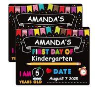 Hohomark First Day and Last Day of School Chalkboard Sign,9"x12" Back to School Board Double Sided First Day of School Sign Photo Prop for Kids,Girls & Boys