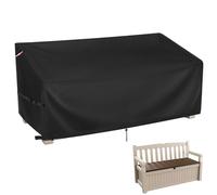 Hohong Garden Storage Bench Cover Waterproof for Keter Eden 143×64×81cm, 500D Heavy Duty Oxford Fabric Garden Sofa Cover, Outdoor Storage Sofa Seat Covers