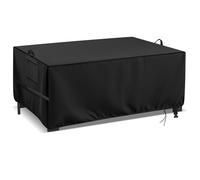 Hohong Rectangular Coffee Table Cover Waterproof, 500D Heavy Duty Oxford Fabric Garden Table Cover, Outdoor Table Covers with Drawstring and Air Vents-104x63x40cm