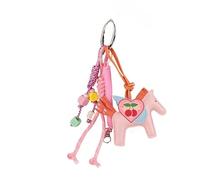 HOHOPEACH Designer Rope Bag Charms for Handbag Y2k Accessories Purse Hanging Ornament Backpack Charm, Pink Rope, One size