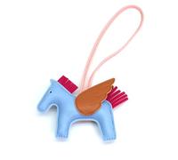 HOHOPEACH Vegan Leather Bag Charms Purse Charms for Handbags Preppy Stuff Designer Cute Keychains for Women Car Accessories, Sky Blue, One Size