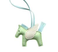 HOHOPEACH Vegan Leather Bag Charms Purse Charms for Handbags Y2k Accessories Cute Keychains for Women (Dark green,One Size), Dark Green, One Size