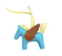 HOHOPEACH Vegan Leather Bag Charms Purse Charms for Handbags Y2k Accessories Cute Keychains for Women (blue,One Size)