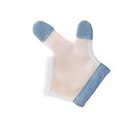 Hohopeti 1 Pair Anti-Eating Gloves for Boys and Girls Stop Finger Sucking Bite Gloves Comfortable Nylon Half-Finger Mitts