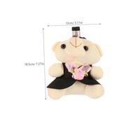 Hohopeti 1 Pair of Plush Wedding Bear Dolls for Couples, Pink Crowned Stuffed Bears for Wedding and Valentine’S Day Decoration, Adorable Lover’S Plush Set