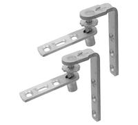 Hohopeti 1 Pair Stainless Steel Self-Closing Concealed Saloon Door Hinges for Cafe Bar Swing Doors Over 16Mm Thickness, Invisible Double Swing Pivot Mechanism