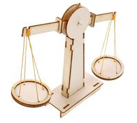 Hohopeti 1 set DIY Wooden Balance Scale for Interactive Science Project Assemble Your Own Educational Fun Learning Activity for Boys and Develop Math Skills and Creativity