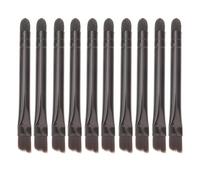 Hohopeti 10-pcs Double-ended Eyeshadow Brush Set with Sponge Tip and Eyebrow Brush, Cosmetic Makeup Tools for Women, Portable Eye Shadow Applicators for Precise Application and Blending