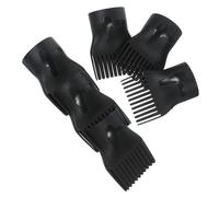 Hohopeti 10 pcs Hair Dryer Comb Attachment Plastic Wind Collecting Nozzle Diffuser for Fast Drying Salon Home Use Heat Resistant Blow Dry Styling Tool