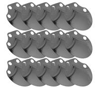 Hohopeti 100pcs Black Stainless Steel Armor Scale Material for Medieval Plate Armor, Fish Scale Making Supplies for LARP, Fantasy, Cosplay and Historical Costume