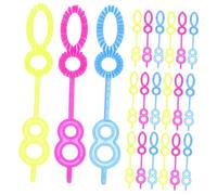Hohopeti 100Pcs Bubble Blower for Teens Plastic Bubble Maker Wands with Ergonomic Design Fun Outdoor for S Healthy Playtime Random Color Mix Random Color