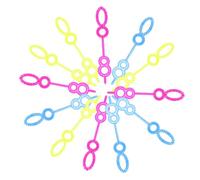 Hohopeti 100Pcs Bubble Maker Wands for Teens Plastic Bubble Wand Tool with Ergonomic Design for Outdoor Fun and Party Favors Random Colors Random Color