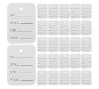 Hohopeti 100Pcs Clothes Price Tags | Writable Blank Clothes Tags | 2x1.4 Paper Labels Printable & Blank | Easy to Attach Label Markers | for Clothing Stores, Apparel Boutiques, White
