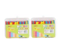 Hohopeti 100pcs Counting Rods Educational Math Teaching for Intelligence Development and Early Learning Aid Homeschool Supplies