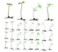 Hohopeti 100pcs Cute Bean Sprout Hair Clips with High Simulation Plant Design Non-slip Lightweight Barrettes for Women Party Birthday Halloween Christmas Headwear